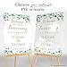 Elegant Green Leafy Anniversary Sign, Welcome To Our Anniversary Celebration, Welcome Party Sign, Any Year Celebration Banner, Custom Names Poster, Handmade Supply Poster