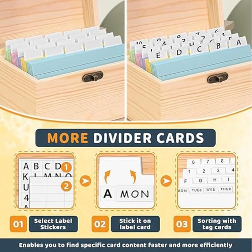 Étui réutilisable en bois noble pour fiches de notes et classeurs - 5