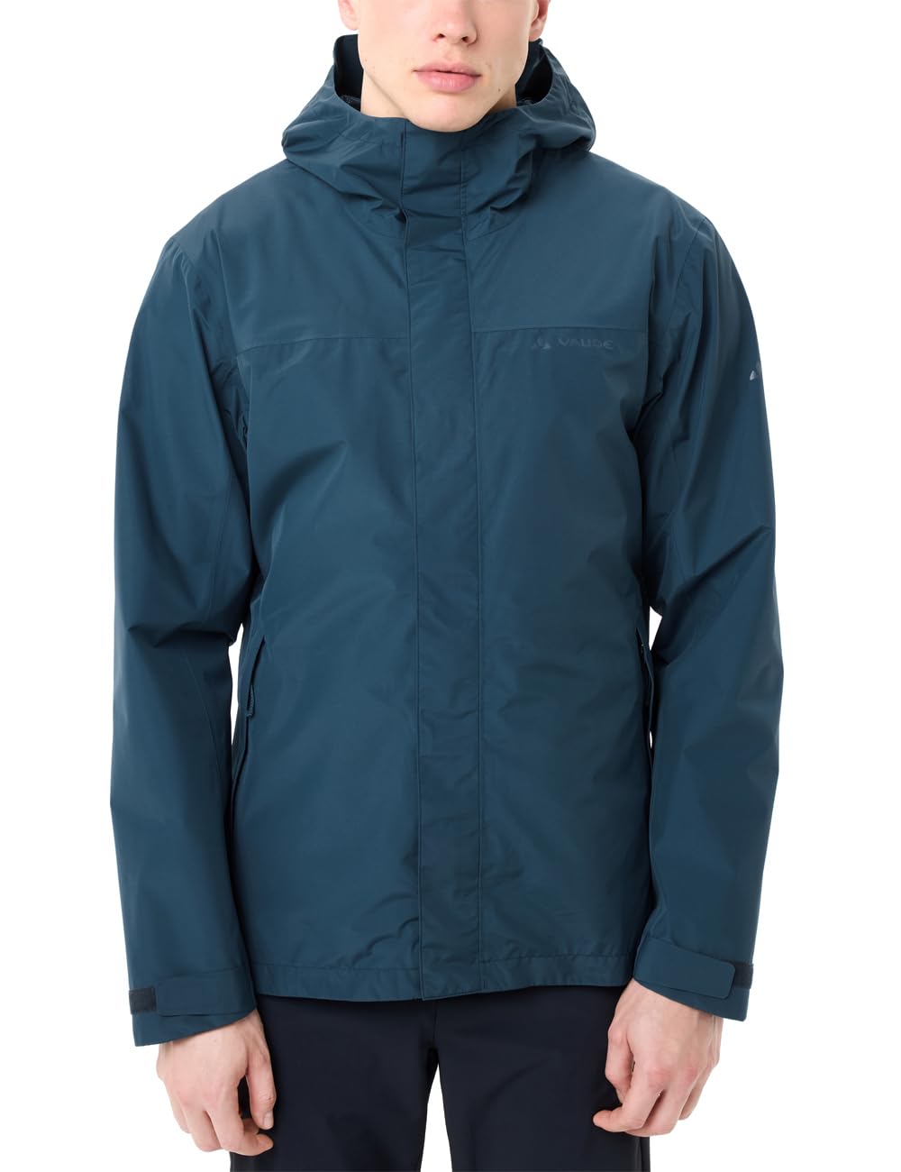 VAUDE Sportliche Jacke für ambitionierte Wandertouren, verstellbare Kapuze und UnterarmreiÃŸverschlüsse, Wasser- und Winddicht, PFAS-frei