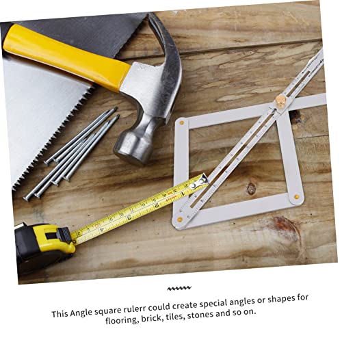 Regla diagonal de acero inoxidable para medir ángulos miniatura 5