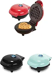 Maquina Waffle, Mini Máquina, de Waffle Multiuso Grill Portátil Antiaderente Forma de Coração, 110v(Cor aleatória)