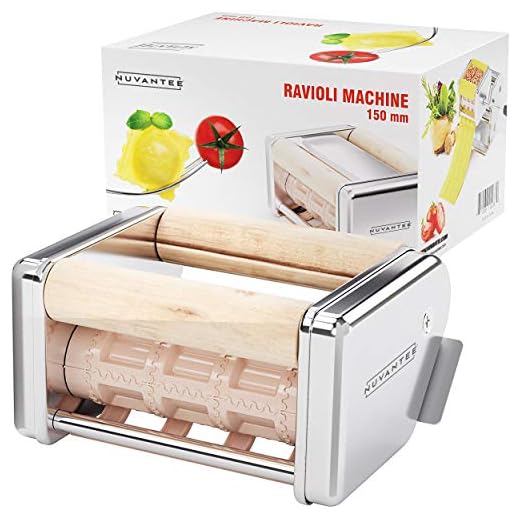 Nuvantee Ravioli Maker Attachment - 150 mm Detachable Ravioli Cutter - Stainless Steel Ravioli Machine