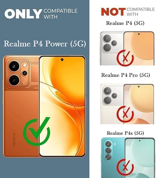 Image of Jkobi Shockproof Crystal-Clear Back Cover for Realme P4 Power 5G | Realme Narzo Power (Magsafe Wireless Support | Drop & Camera Protection | Hard Polycarbonate)