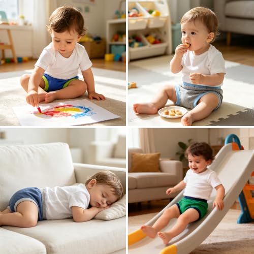 Image of BIG ELEPHANT Toddler Training Pants, Soft Cotton Absorbent Training Underwear for Baby Boys & Girls