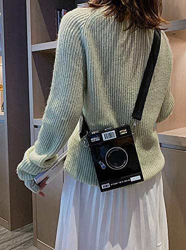 Image of QZUnique Women's Camera Shaped Casual Cross body Shoulder Handbag Purse