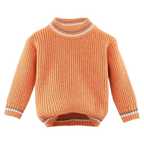 Pull col rond bébé garçon en tricot doux et chaud taille 1 à 8 ans