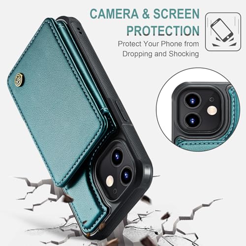 image for Vinich for iPhone 12/12 Pro Wallet Case with Card Holder, RFID Blockin