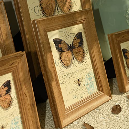 Cadre photo rétro en bois 8 pouces pour mur et bureau - 4
