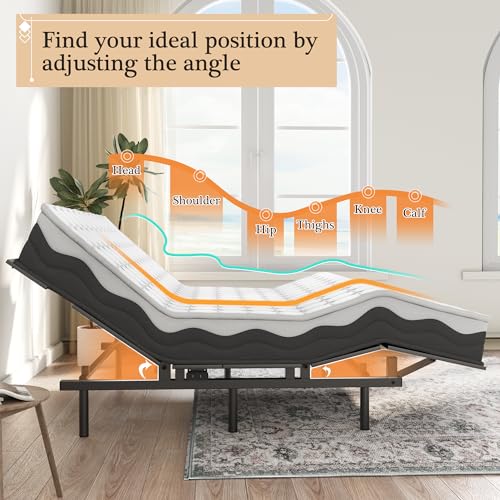 image for GAOMON Adjustable Bed Frame -Wireless Remote -Memory Function -Bed Bas
