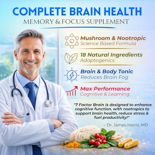 Brain Supplements for Memory & Focus - Nootropic Brain Health - Cognitive Performance, Clarity, Energy, Mental Vigor, Shilajit - Alpha Choline, Lion's Mane, Bacopa, 18 Premium Ingredients - Image 5