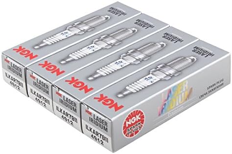 NGK Laser Iridium Spark Plug ILKAR7B11 4912 (Pack of 4) for CT200h Corolla Prius Reach 26.5mm Gap 1.1mm Resistor Value 5K Ohm Cast Iron 10.8-18 lb. ft. Aluminum 10.8-14.5 lb. ft.