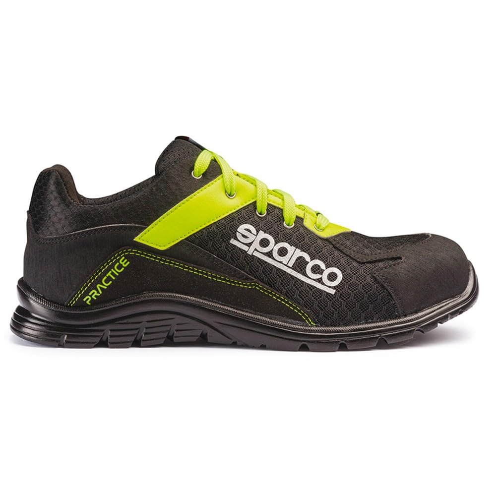 Sparco s0751736nrgf Practice Scarpe, colore: nero/giallo, taglia 36