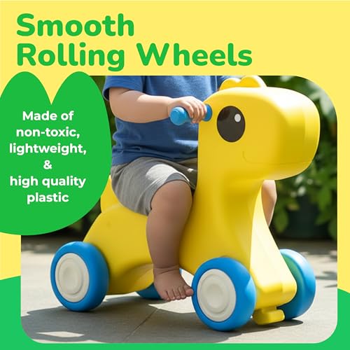 Image of Lifelong Cuppy Horse Rocker Ride-On, Rocker & Balancing Board for Kids +1 Yrs | Swing Rideon with Smooth Wheels & Safe Non-Toxic Material | Toy Car for Indoor Outdoor Play (LLCHR02)