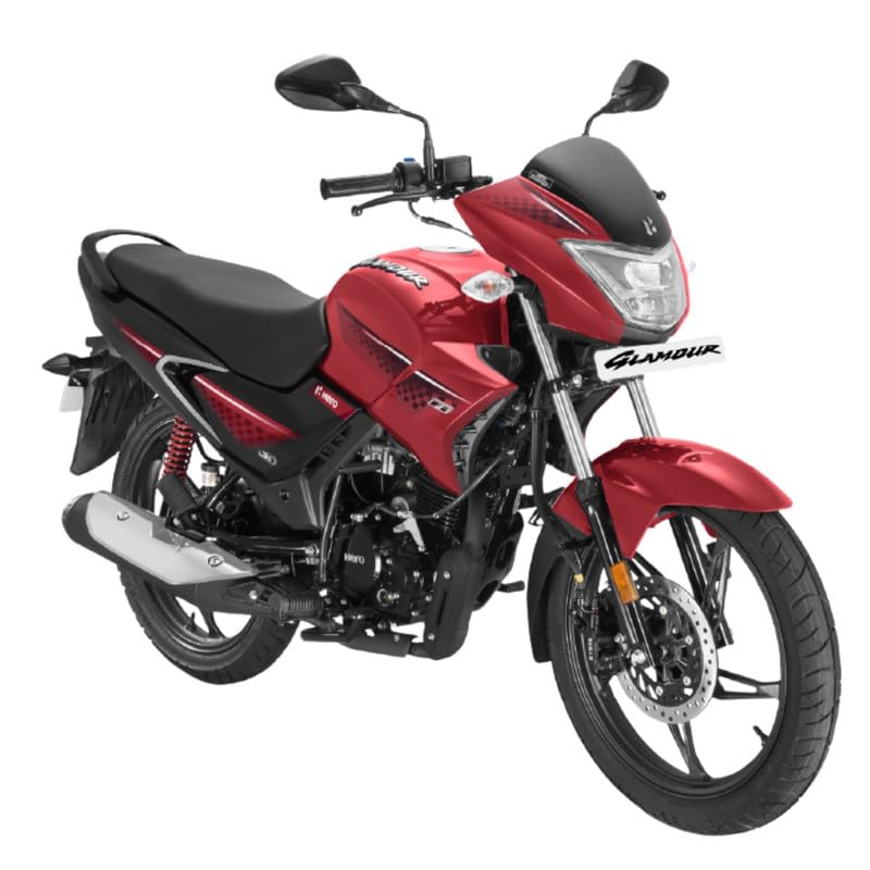 Image of Hero MotoCorp GLAMOUR 125 FI DRSC (OBD2B) Motorcycles /Bike Blazing Red Booking for Ex-Showroom Price