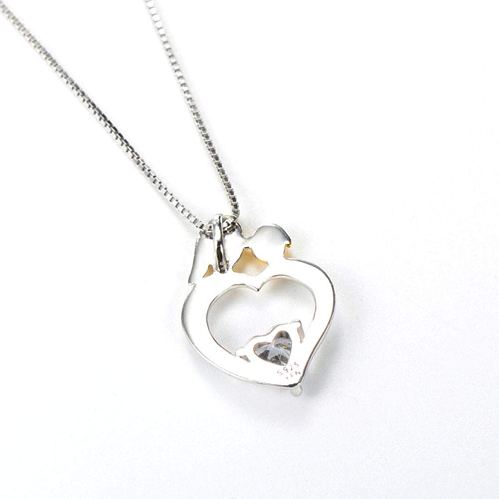 Flyow Lange ketting sieraden S925 sterling zilver Lariat verstelbare Y-halsketting met hanger voor vrouwen en meisjes, 76.2 cm, Zilver, Geen edelsteen