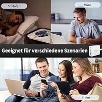 HSSNS USB C Ladegerät Mehrfach: 100W 6-Port Schnellladegerät mit USB-C und USB-A, Tragbarer Charger für iPhone Series und andere Smartphones(Weiß) – Ansicht 5