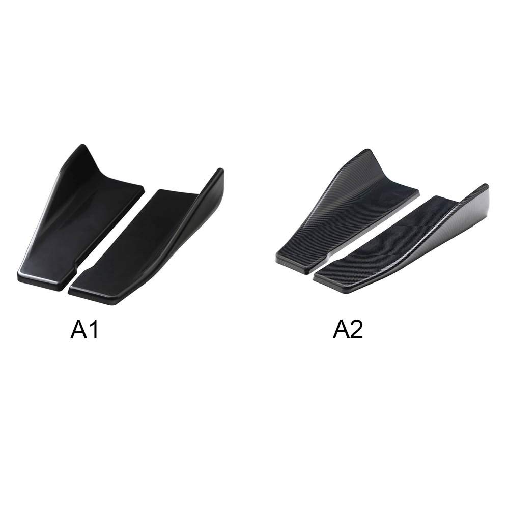 2 szt. Uniwersalny zderzak samochodowy Spoiler tylny rozdzielacz kątowy Winglet Wings Auto Anti-crash zmodyfikowany karoseria boczna dokładka Oc11