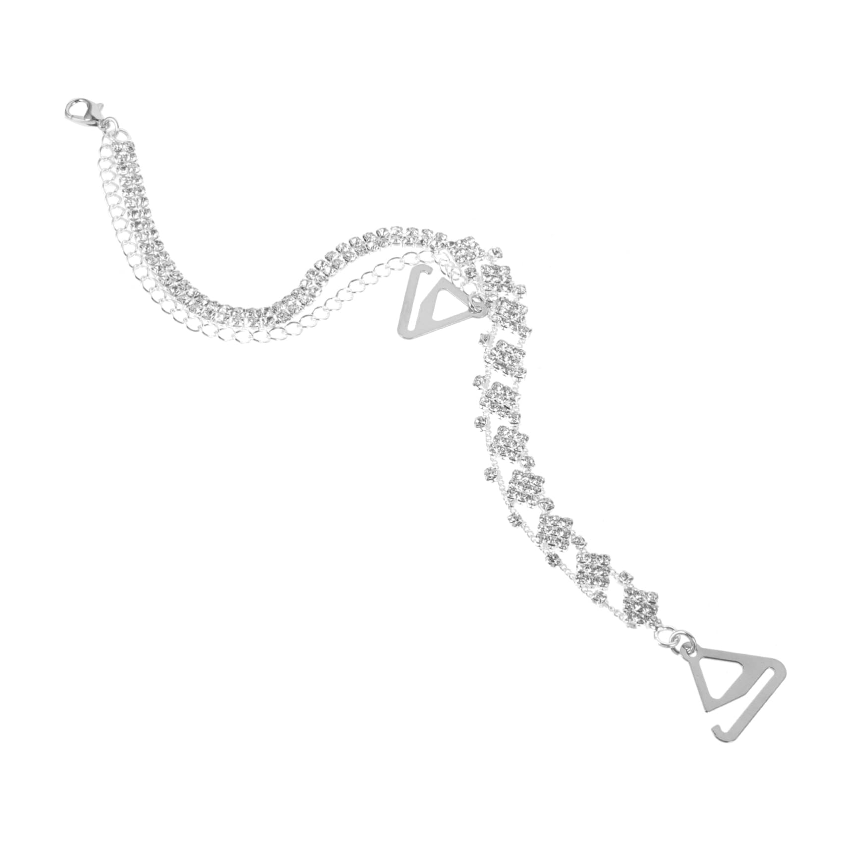 8piezas Correa Decorativa Para Sujetador Brillantes y Removible De Straps Para Mujer Para Ropa De Fiesta y