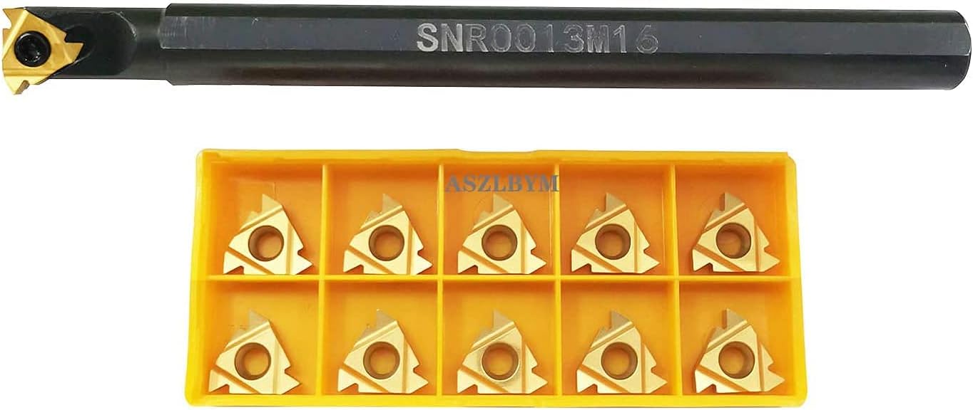 SNR0013M16 CNC Lathe Internal Threading Boring Bar Turning Tool Holder With 10pcs 16IR AG60 Carbide turning insert
