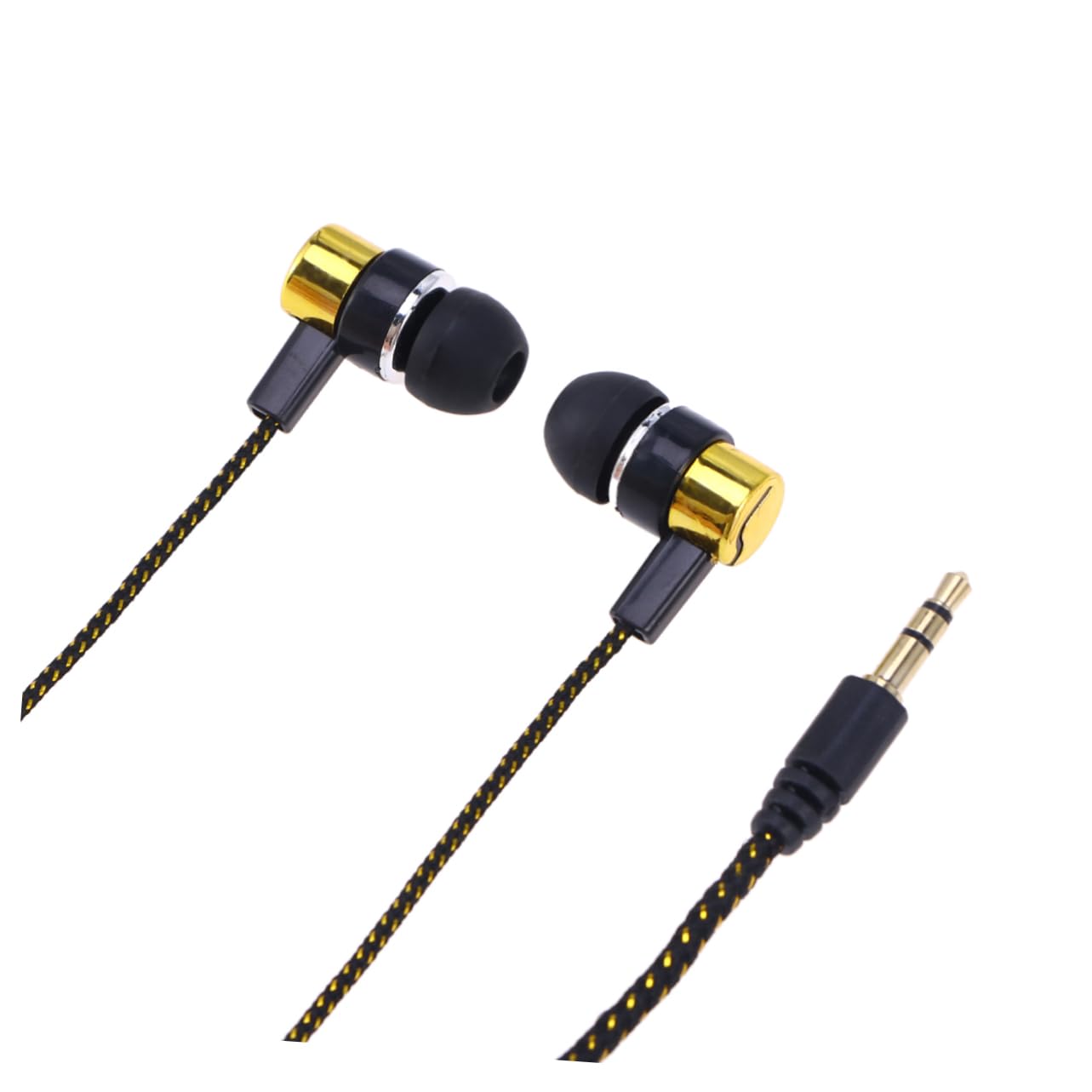 in-Ear Earphone with Plug Heavy Bass Noise-isolating Earbuds Ergonomic Design for Comfortable Fit Compatible with Phones and Laptops
