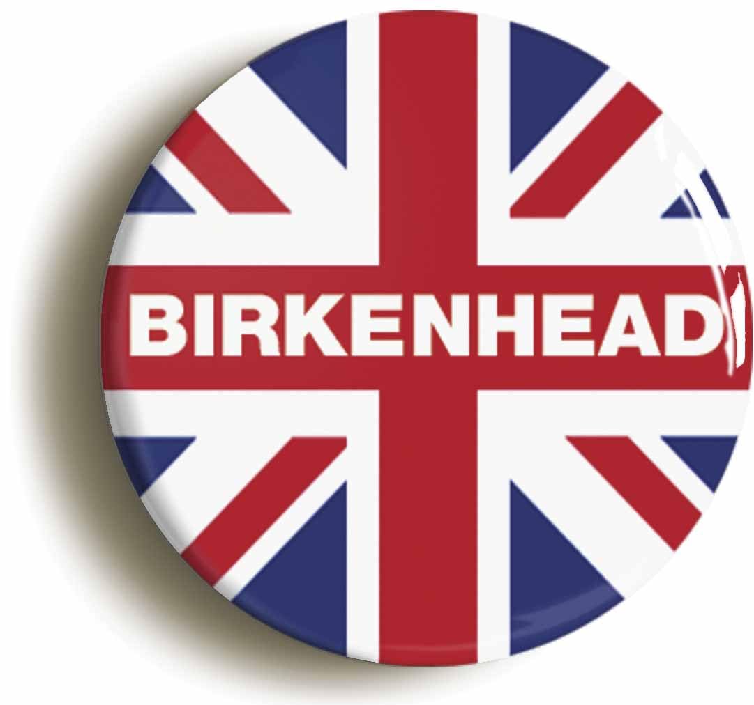 Birkenhead Union Jack Fridge Magnet (Circular 2inch / 50mm Diameter)