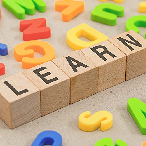 Wooden Cubes, 1/2 Inch Small Wood Blocks, 300Pcs Unfinished Craft Square Blocks For Crafts, Alphabet Blocks, Number Cubes Or Puzzles Making #TOP2