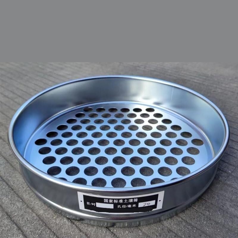 Zestaw sit do gleby - 11 szt. Standardowe sito laboratoryjne z okrągłym otworem, średnica 20 cm, apertura 0,075-60 mm,