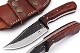 Bushcraft Hunting Fix Blade Knife | Outdoor Camping Survival Puukko Knives, High Carbon Steel Chef...