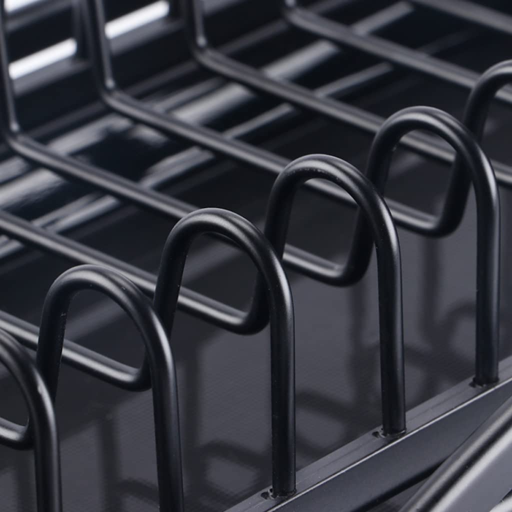 Escurre Cubiertos de Cocina Práctico Estante para Platos con Escurridor, para Almacenamiento De Utensilios De Cocina Domésticos Escurreplatos Armario
