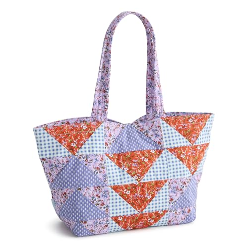 Image of Vera Bradley Women's Premium Cotton Small Hathaway Tote Bag