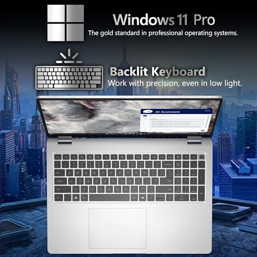 Image of Dell Pro 16 Plus PB16250 (Replaces Latitude 5550) AI Business Laptop 16 inch FHD+ Intel Core Ultra 5 235U, 64GB DDR5 RAM, 1TB SSD PCIe, Wi-Fi 6E, Backlit Keyboard, HD Webcam, RJ-45, W11Pro - Silver
