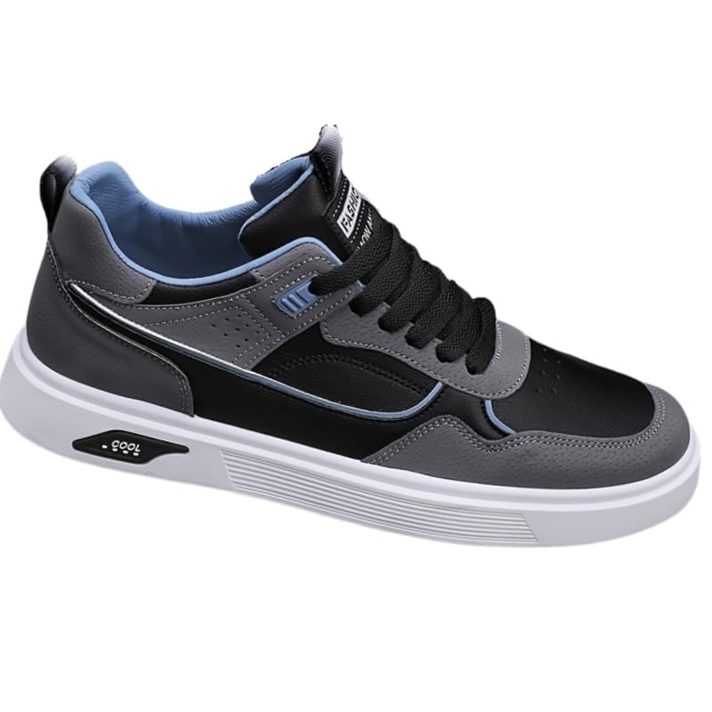 Men's Colorblock Sneakers - Synthetic Leather Athletic Shoes for Casual Style