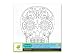 Living in Color Art Therapy Stretch Artist Canvas Primed, 8in x 8in, Color your own beautiful design on Canvas, Sugar Skull