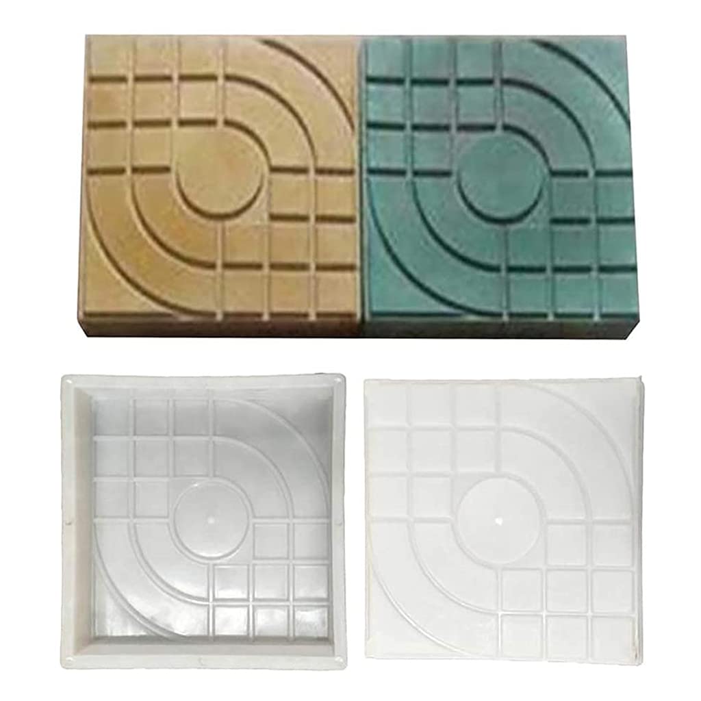 Stampi in silicone, per creare vialetti, fai da te, mattoni, cemento, pietra, stampo quadrato per lastre, patio, giardino, prato, pavimentazione, vialetto, strada