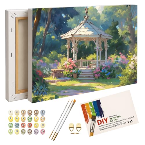 ENTORLAB Floral Gazebo Digital Painting Kit for Adults - DIY