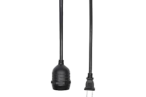 Outdoor Plug In Lamp: Upgraded 5ft 1-Socket Mini Pendant Light for Patio,...