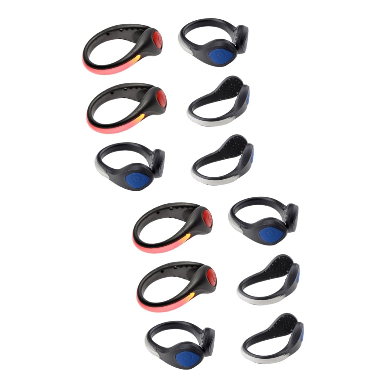 HANABASS 2sets Led Shoe Clip Lights Flashing Safety Gear for Flashing Lights Clip 6pcs*2 Random Color