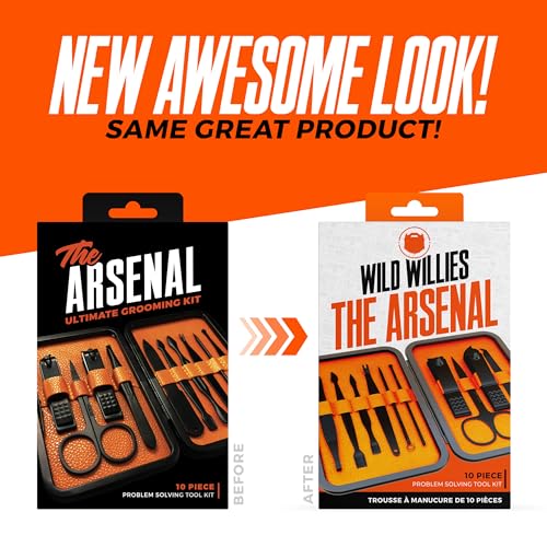 Wild Willies TAMK-10PC Mens Grooming Kit - 10-Piece Multifunctional Pedicure & Manicure Kit thumb #6