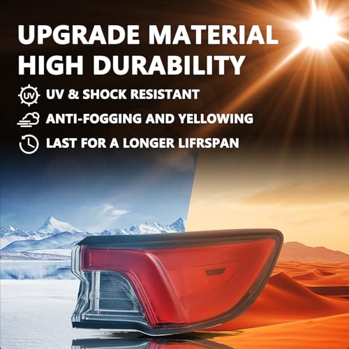 Image of Aosky LED Tail Light Assembly Compatible with 2020 2021 2022 Ford Escape | Rear Taillight Brake Signal Lamp with Bulbs (Pair)
