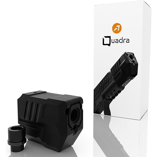 ACETECH Airsoft Tracer Unit Quadra with Flare Flash Mode Square Compact Design for 14mm CCW Threads Include 11mm CW Adapter