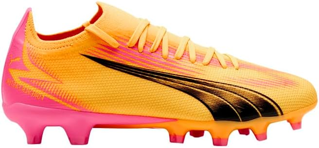 PUMA Mens Ultra Match Soccer Cleats Cleated, Firm Ground, Turf - Orange