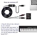 LiDiVi MIDI USB Interface Cable Adapter With Input & Output for Piano Keyboard/Synthesizer, Professional Recording & Editing on Windows/Mac, Black (6.5Ft)
