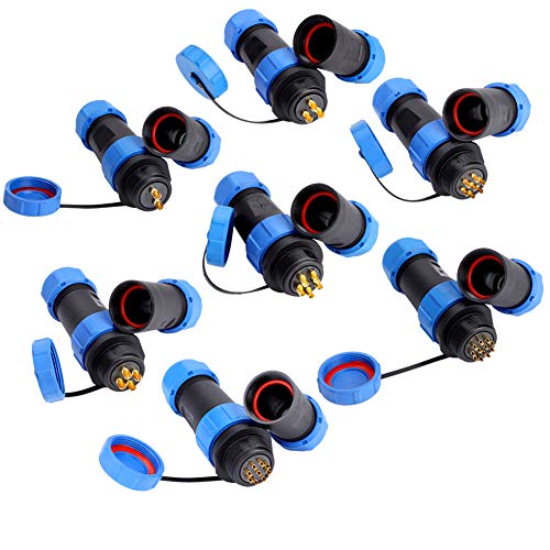 Conector de Cable En Línea SP21 IP68 2 Pin Aviación miniatura 5