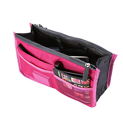 Borsa da Viaggio per Trucco, Cosmetici, da Toeletta, Lingerie o Altro. Di Medie Dimensioni. (Rose)