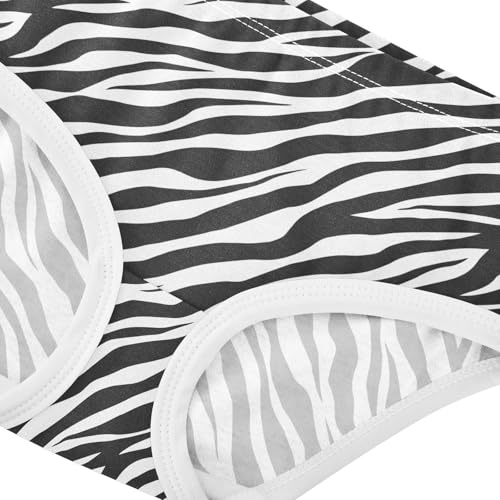 Little Girls' Soft Cotton Underwear Kids Breathable Comfort Zebra Print Panties Briefs Toddler4