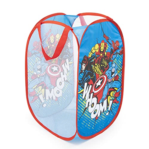 Marvel Comics Avengers Whoom 80L Pop-Up Laundry Basket - Hamper for Clothes or Toys, Multi - Avengers, 36 cm x 36 cm x 58 cm - Image 2