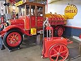 Home Comforts Shell Canada Tanker Antique Gasoline Delivery Truck-20 Inch By 30 Inch Laminated Poster With Bright Colors And Vivid Imagery-Fits Perfectly In Many Attractive Frames