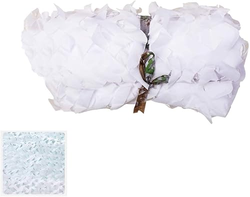 Pure White Snowfield Camouflage Net,Military Camping Hunting Camo Netting,Garden Terrace Patio Car Shade Net,Photography Background Bar Restaurant