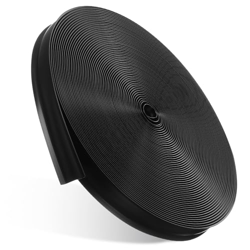 Moldura de esquina para autocaravana que oculta tornillos visibles con perfil de PVC negro