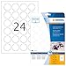 Produktbild HERMA 4234 Sicherheitsetiketten gegen Manipulation DIN A4 (Ø 40 mm, 25 Blatt, Spezialfolie, matt, rund) selbstklebend, bedruckbar, permanent haftende Folien-Etiketten, 600 Klebeetiketten, weiß